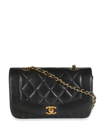 Pre-owned Chanel Small Diana Shoulder Bag In Black