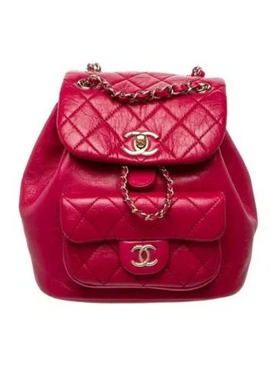 Pre-owned Chanel Small Duma Backpack In Pink