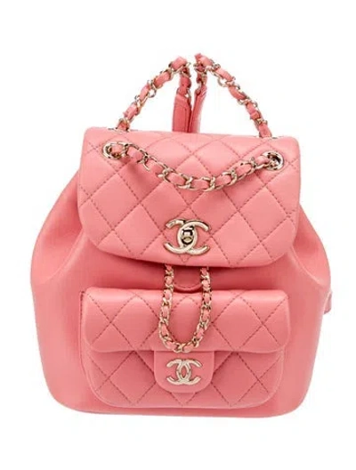 Pre-owned Chanel Small Duma Backpack In Pink