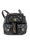 Chanel Small Duma Quilted Backpack In Black