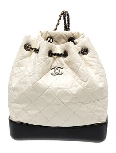 Pre-owned Chanel Small Gabrielle Backpack In Neutral