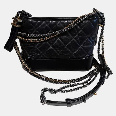 Pre-owned Chanel Small Gabrielle Hobo Bag In Black 30-series / 2021 Ref 603005b1