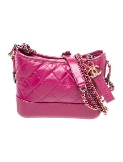 Pre-owned Chanel Small Gabrielle Hobo In Pink