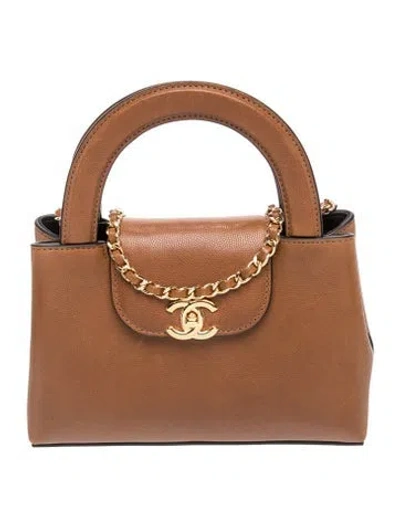 Pre-owned Chanel Small Kelly Shopper In Brown