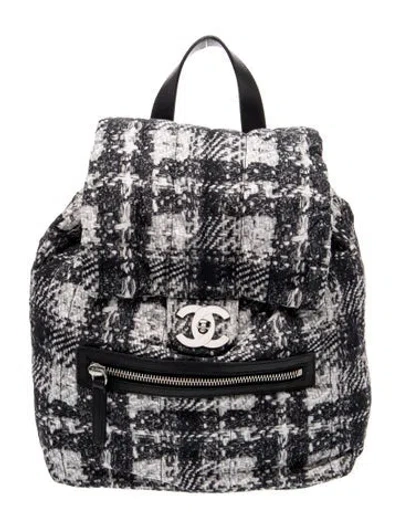 Pre-owned Chanel Small Nylon Backpack In Black