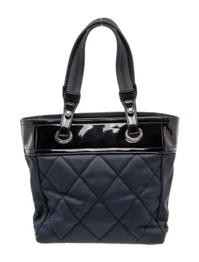 Pre-owned Chanel Small Paris-biarritz Tote In Blue