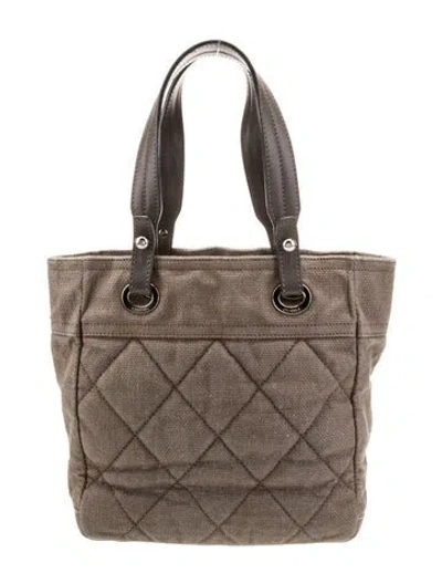 Pre-owned Chanel Small Paris-biarritz Tote In Multi