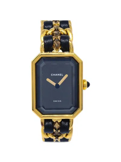 Pre-owned Chanel Small Premiere 20mm Watch In Black