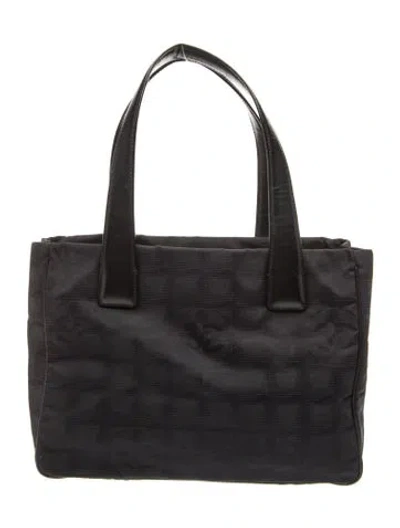 Pre-owned Chanel Small Travel Ligne Tote In Black