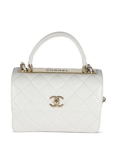Pre-owned Chanel Small Trendy Cc Tote Bag In Grey