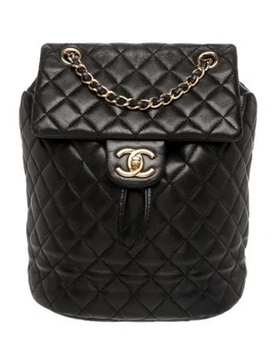 Pre-owned Chanel Small Urban Spirit Backpack In Black