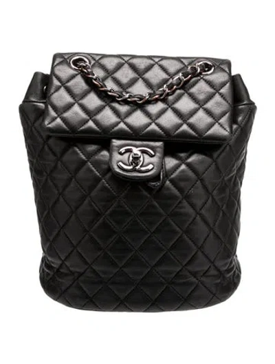 Pre-owned Chanel Small Urban Spirit Backpack In Black