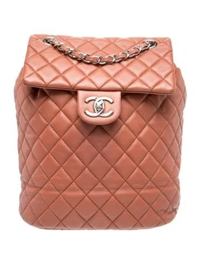 Pre-owned Chanel Small Urban Spirit Backpack In Brown