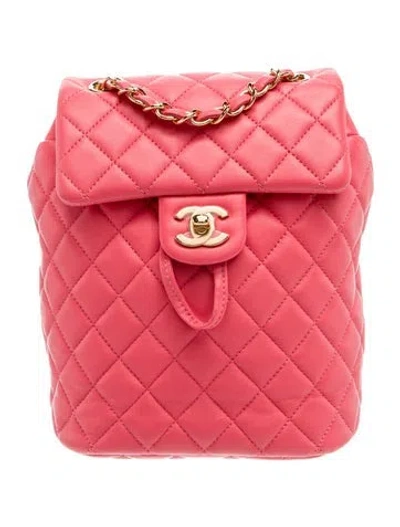 Pre-owned Chanel Small Urban Spirit Backpack In Pink