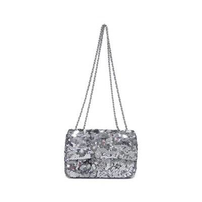 Pre-owned Chanel Spangles Shoulder Bag () In Silver