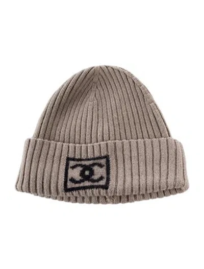 Pre-owned Chanel Sport Cc Beanie In Neutrals