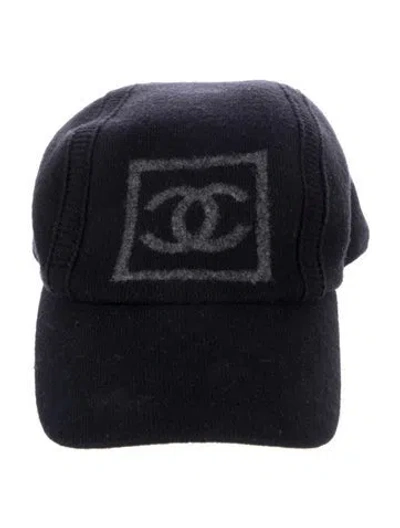 Pre-owned Chanel Sport Cc Knit Cap In Black