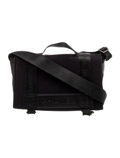 Pre-owned Chanel Sport Ligne Shoulder Bag In Blue