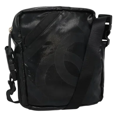 Pre-owned Chanel Sport Line Black Canvas Shoulder Bag ()