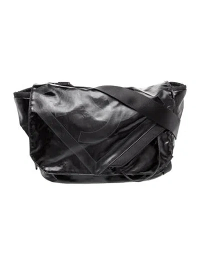Pre-owned Chanel Sport Line Messenger Bag In Black