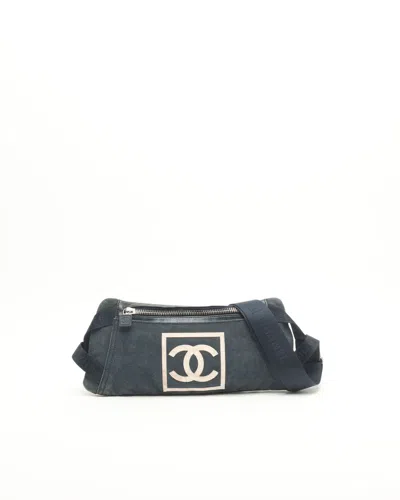 Pre-owned Chanel Sport Line Waist Bag In Black