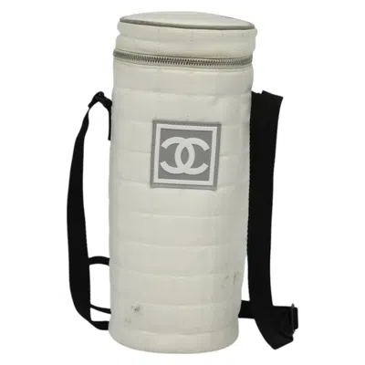 Pre-owned Chanel Sport Line White Nylon Shoulder Bag ()