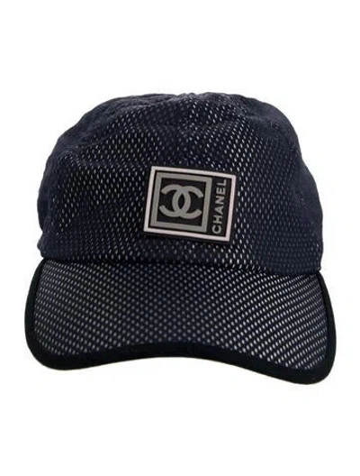 Pre-owned Chanel Sport Mesh Cap In Blue