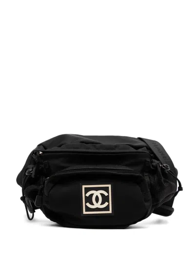 Pre-owned Chanel Sport Waist Bag In Black