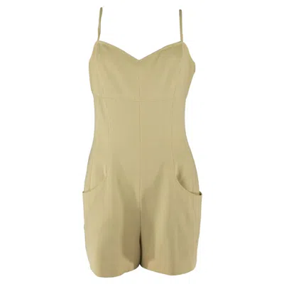 Pre-owned Chanel Spring 1997 Cream Playsuit In White