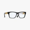 Chanel Square Blue Light Glasses In Black 