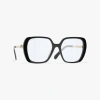 Chanel Square Blue Light Glasses In Black