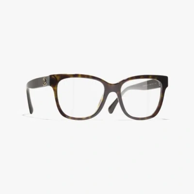 Chanel Square Eyeglasses In Black