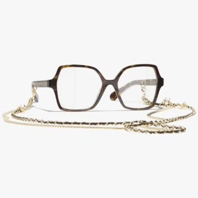 Chanel Square Eyeglasses In Brown