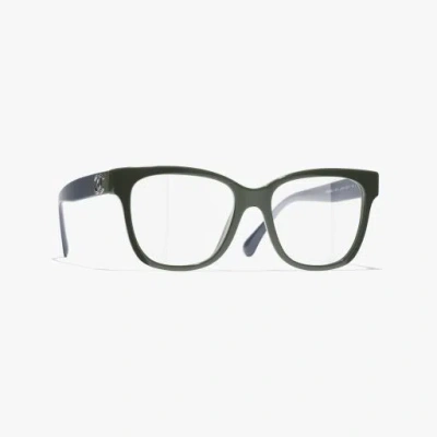 Chanel Square Eyeglasses In Black