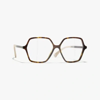 Chanel Square Eyeglasses In Brown