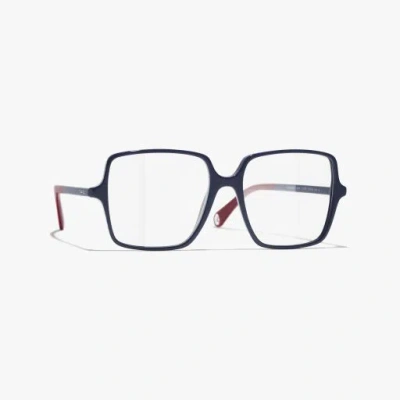 Chanel Square Eyeglasses In Black