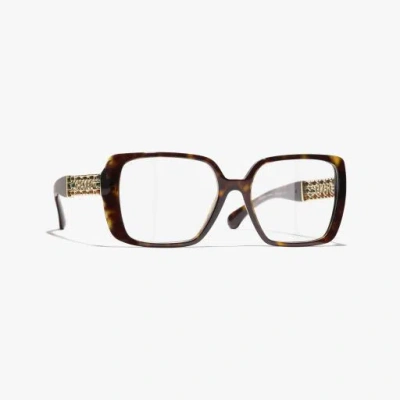Chanel Square Eyeglasses In Brown