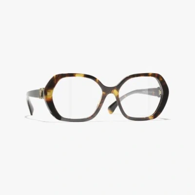 Chanel Square Eyeglasses In Brown