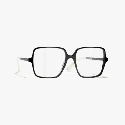 Chanel Square Eyeglasses In Black