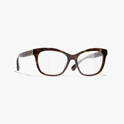 Chanel Square Eyeglasses In Brown