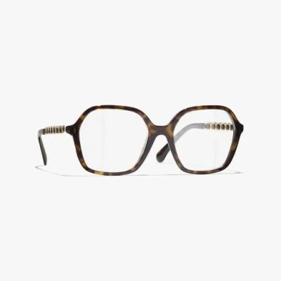 Chanel Square Eyeglasses In Brown