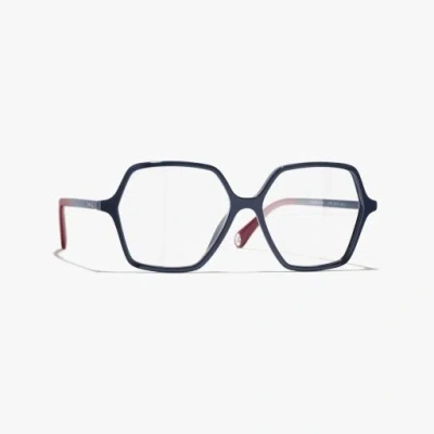 Chanel Square Eyeglasses In Blue