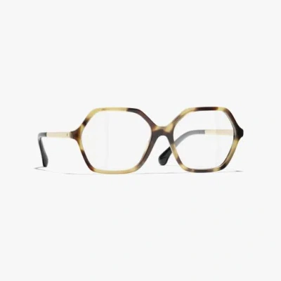 Chanel Square Eyeglasses In Brown
