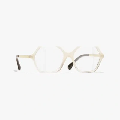 Chanel Square Eyeglasses In White