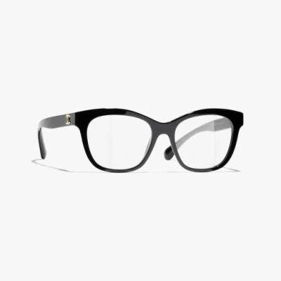 Chanel Square Eyeglasses In Black