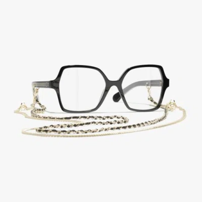 Chanel Square Eyeglasses In Black