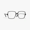 Chanel Square Eyeglasses In Black