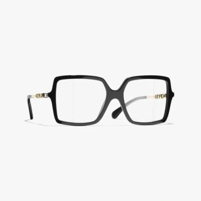 Chanel Square Eyeglasses In Black