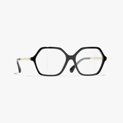 Chanel Square Eyeglasses In Black