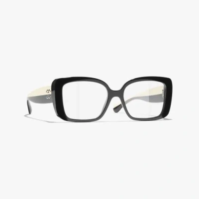 Chanel Square Eyeglasses In Black